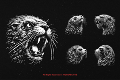 10 Bundle Dark Art Sea Lion Ocean Animal safari Angry Horror Product Image 5