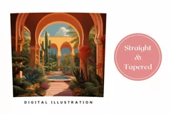 Tropical Tumbler Wrap Design, Summer Tumbler Sublimation Product Image 3