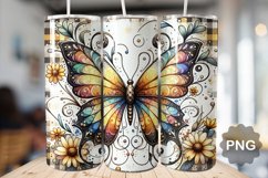 Butterfly Tumbler Sublimation - 20 Oz Skinny Tumbler Product Image 1