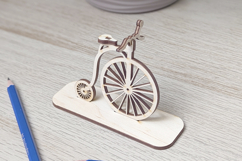 Circus Bicycle - laser cut file, SVG DXF file Product Image 6