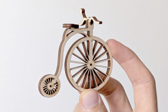 Circus Bicycle - laser cut file, SVG DXF file Product Image 4