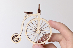 Circus Bicycle - laser cut file, SVG DXF file Product Image 2