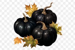 Black Pumpkins Sublimation Clipart Product Image 2