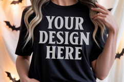 Comfort Colors 1717 Black TShirt Mockup, CC1717 mockup, Tran Product Image 1