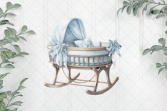 Blue Pastel Nursery Sublimation Clipart Product Image 1