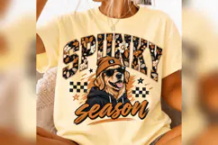 Spooky Season Golden Retriever PNG,Fall Floral Dog Halloween Product Image 3