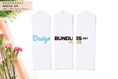 3 Bookmarks on White Background Mock up Product Image 1
