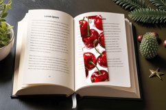 Cherries PNG Bookmark Sublimation Design Product Image 3