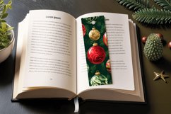 Christmas Baubles PNG Bookmark Sublimation Design Product Image 3