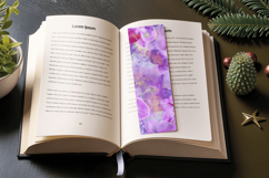 Orchid Spells PNG Bookmark Sublimation Design Product Image 3
