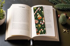 Candy Seamless Christmas PNG Bookmark Sublimation Design Product Image 3