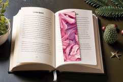 Pink Tropical Leaves PNG Bookmark Sublimation Designs Product Image 3