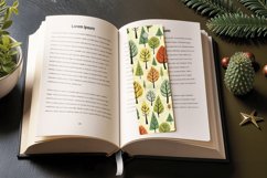 Retro Forest Fabric Tree PNG Bookmark Sublimation Design Product Image 3