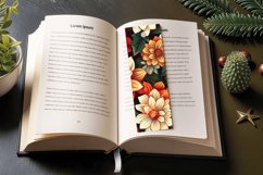 Retro Floral PNG Bookmark Sublimation Designs Product Image 3