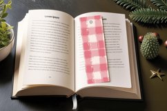 Pink Plaid PNG Bookmark Sublimation Des Product Image 3