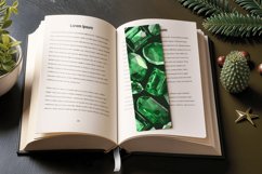 Emerald Gemstones PNG Bookmark Sublimation Design Product Image 3