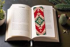 Knitted Christmas PNG Bookmark Sublimation Design Product Image 3