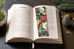 Boho Floral Ephemera Vintage PNG Bookmark Sublimation Design Product Image 3