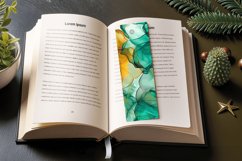 Jasmine Alcohol Ink Flower PNG Bookmark Sublimation Designs Product Image 3
