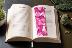 Pink Stained Glass PNG Bookmark Sublimation Des Product Image 3