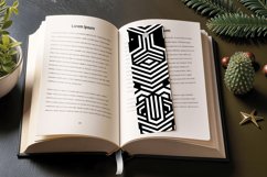Geometric Black and White PNG Bookmark Sublimation Designs Product Image 3