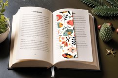 Cute Floral Fishes PNG Bookmark Sublimation Designs Product Image 3