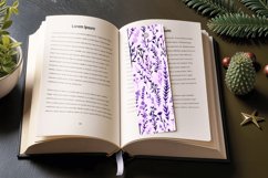 Purple Wildflowers PNG Bookmark Sublimation Designs Product Image 3