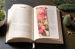 Pink Vintage Flowers PNG Bookmark Sublimation Designs Product Image 3