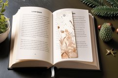Boho Dried Flowers PNG Bookmark Sublimation Designs Product Image 3