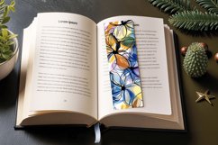 Abstract Flowers PNG Bookmark Sublimation Design Product Image 3