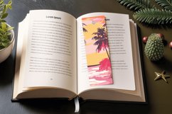 Pink Tropical Island PNG Bookmark Sublimation Designs Product Image 3