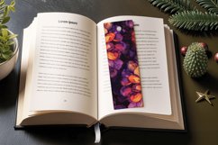 Zinnia Elegant Floral Alcohol Ink PNG Bookmark Sublimation D Product Image 3
