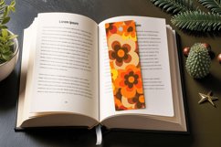 Abstract Groovy Flowers PNG Bookmark Sublimation Designs Product Image 3
