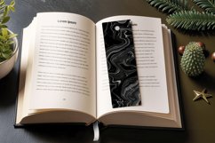 Black marble PNG Bookmark Sublimation Design Product Image 3