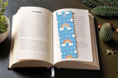 Cute Rainbow PNG Bookmark Sublimation Designs Product Image 3