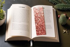 Luxury Shimmer Glitter Rose Gold Sequin PNG Bookmark Sublima Product Image 3