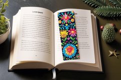 Mexican Floral Fiesta Fabric PNG Bookmark Sublimation Design Product Image 3