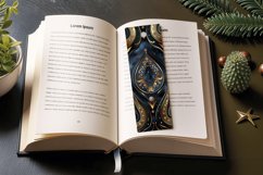 Opulent Night Teardrops PNG Bookmark Sublimation Design Product Image 3