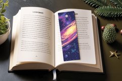 Space Galaxy Planets PNG Bookmark Sublimation Designs Product Image 3