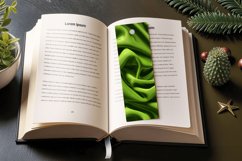 Green Fabric Sewing Texture PNG Bookmark Sublimation Designs Product Image 3