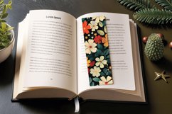 Retro Spring Garden Flowers PNG Bookmark Sublimation Des Product Image 3