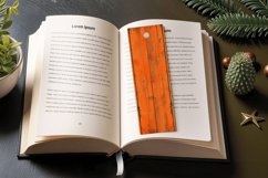 Orange Wood PNG Bookmark Sublimation Design Product Image 3