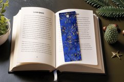 Luxury Royal Blue PNG Bookmark Sublimation Design Product Image 3
