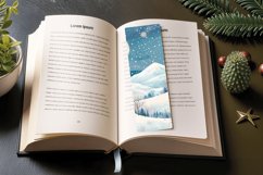 Whimsical Winter Landscape PNG Bookmark Sublimation Designs Product Image 3
