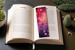 Glitter Stars Galaxy PNG Bookmark Sublimation Designs Product Image 3