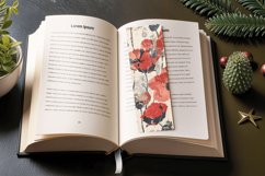 Poppy Floral Junk Journal PNG Bookmark Sublimation Designs Product Image 3