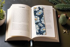Daisies Bloom Swatches Denim PNG Bookmark Sublimation Des Product Image 3
