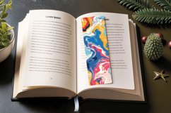Colorful Marble PNG Bookmark Sublimation Designs Product Image 3