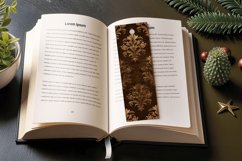 Elegant Brown PNG Bookmark Sublimation Design Product Image 3