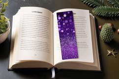 Purple Glitter PNG Bookmark Sublimation Designs Product Image 3